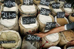 The rise in the food price index was lower than an annual rise of 17.81 per cent in the previous week.