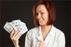 All those who say money can�t buy happiness may have to bite their tongues.