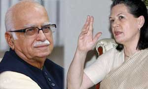 L K Advani and Sonia Gandhi