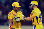 Chennai Super Kings won the toss and elected to bat first in the first play-off in New Delhi today.