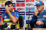 Dhoni and Rohit missed the pre-final press conference which was addressed by Fleming and Wright.