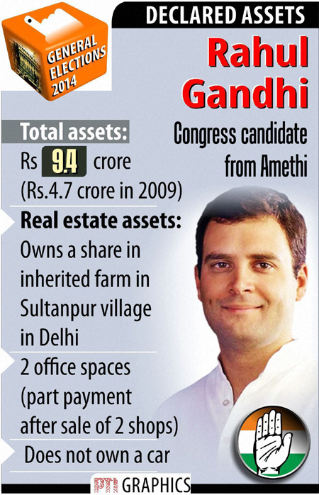 Rahul Gandhi assets
